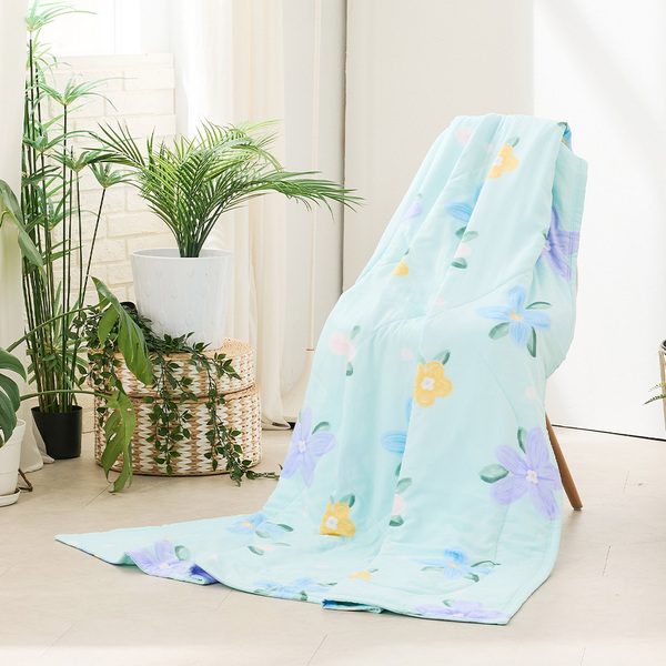 【DUYAN 竹漾】Cool-Fi 空氣涼感被/青花綠意 台灣製