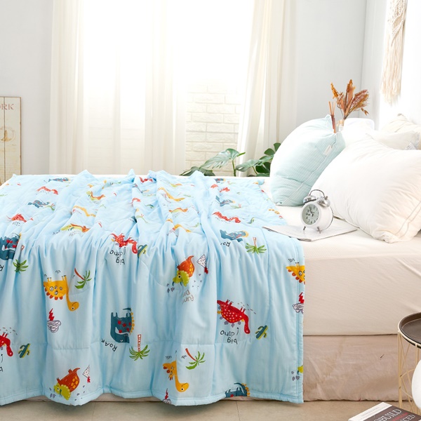 【DUYAN 竹漾】Cool-Fi 空氣涼感被/恐龍派對 台灣製