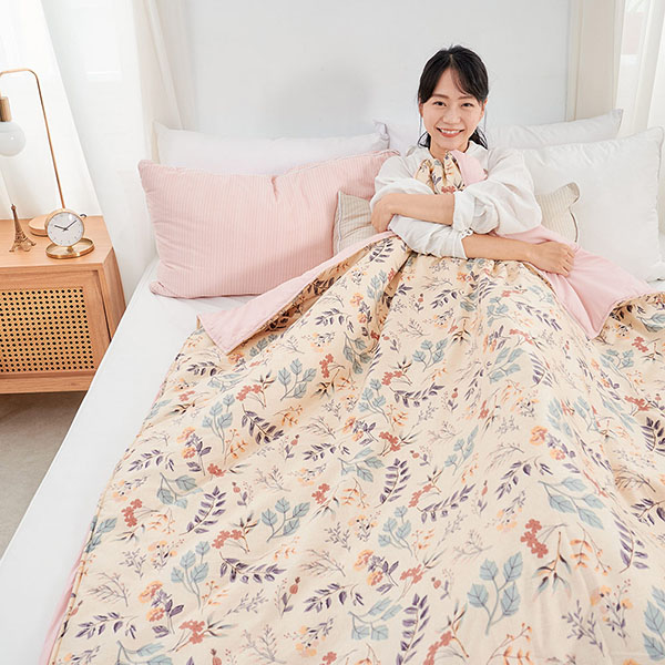 【DUYAN 竹漾】 舒柔棉 涼被/ 秘葉花季