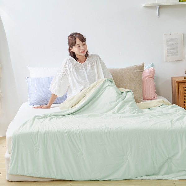 【DUYAN 竹漾】Cool-Fi 極涼 膠原蛋白抗菌涼被/澤綠沁檸