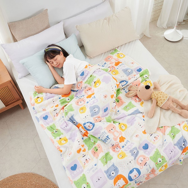 【DUYAN 竹漾】Cool-Fi 空氣涼感被/情話小熊 台灣製