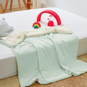 【DUYAN 竹漾】Cool-Fi 極涼 膠原蛋白抗菌兒童涼被/澤綠沁檸