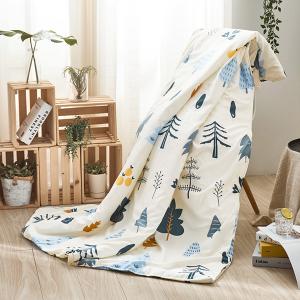 【DUYAN 竹漾】 舒柔棉 涼被/ 栗松秘境