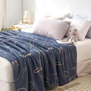 【DUYAN 竹漾】 舒柔棉 涼被/ 萌喵夢遊