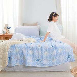 【DUYAN 竹漾】Cool-Fi 空氣涼感被/藍海星殼 台灣製