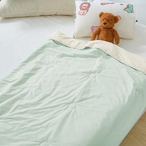 【DUYAN 竹漾】Cool-Fi 極涼 膠原蛋白抗菌兒童涼被/澤綠沁檸