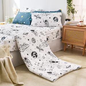 【DUYAN 竹漾】 舒柔棉 涼被/ 星旅太空