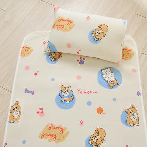 【DUYAN 竹漾】Cool-Fi 透氣涼感6D兒童午睡墊/柯基戲水