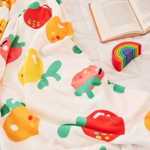 【DUYAN 竹漾】Cool-Fi 空氣涼感被/金黃果子 台灣製