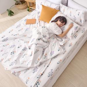 【DUYAN 竹漾】 舒柔棉 涼被/ 紫薇白茵