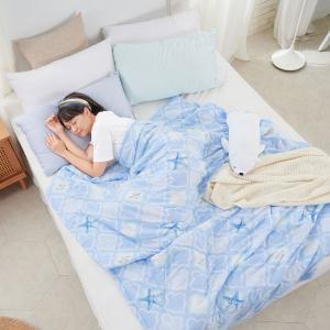 【DUYAN 竹漾】Cool-Fi 空氣涼感被/藍海星殼 台灣製