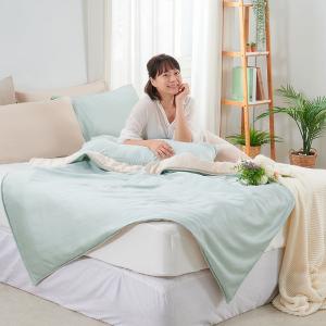 【DUYAN 竹漾】Cool-Fi 60支萊賽爾天絲涼被-燕麥奶綠 台灣製