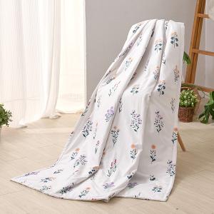 【DUYAN 竹漾】 舒柔棉 涼被/ 紫薇白茵