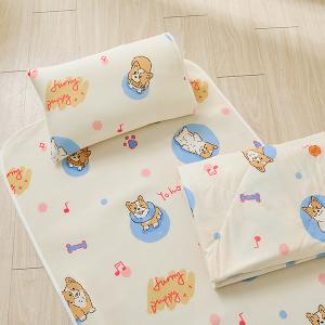 【DUYAN 竹漾】Cool-Fi 透氣涼感6D兒童午睡墊/柯基戲水