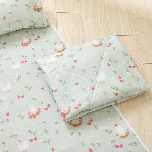 【DUYAN 竹漾】Cool-Fi Huggy 冰絲涼感兒童涼被/綠茵小鴨 台灣製