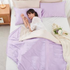 【DUYAN 竹漾】Cool-Fi 60支萊賽爾天絲涼被-幻紫凝香 台灣製