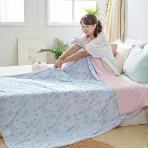 【DUYAN 竹漾】Cool-Fi 極涼 膠原蛋白抗菌涼被/藍果藏兔