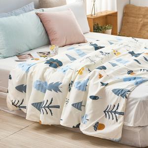 【DUYAN 竹漾】 舒柔棉 涼被/ 栗松秘境