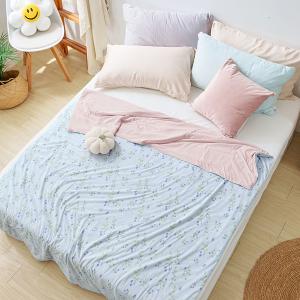 【DUYAN 竹漾】Cool-Fi 極涼 膠原蛋白抗菌涼被/藍果藏兔