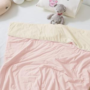 【DUYAN 竹漾】Cool-Fi 極涼 膠原蛋白抗菌兒童涼被/粉荔沁檸