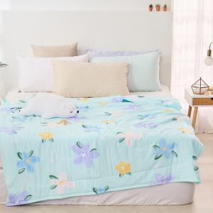 【DUYAN 竹漾】Cool-Fi 空氣涼感被/青花綠意 台灣製