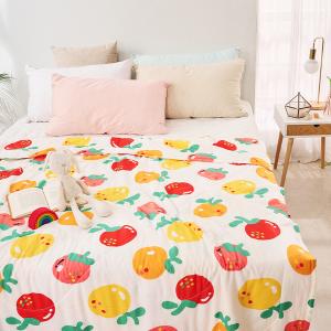 【DUYAN 竹漾】Cool-Fi 空氣涼感被/金黃果子 台灣製