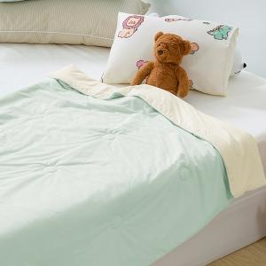 【DUYAN 竹漾】Cool-Fi 極涼 膠原蛋白抗菌兒童涼被/澤綠沁檸