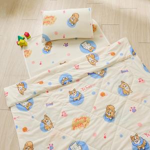 【DUYAN 竹漾】Cool-Fi Huggy 冰絲涼感兒童涼被/柯基戲水 台灣製