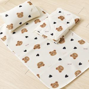 【DUYAN 竹漾】Cool-Fi 透氣涼感6D兒童午睡墊/小熊哈妮