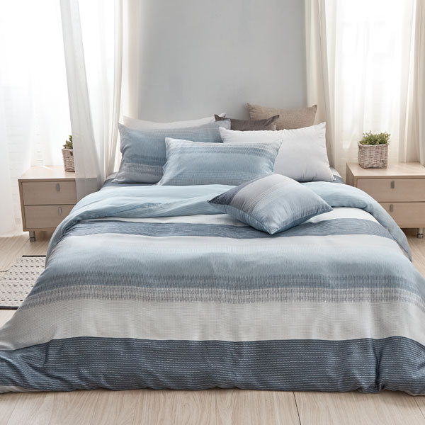 【DUYAN 竹漾】40支100%天絲雙人床包被套四件組 / 帕里斯 台灣製