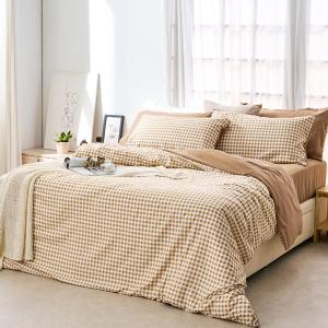 【DUYAN 竹漾】床包枕套組-單人 / 舒柔棉二件式 / 焦糖奶茶 台灣製