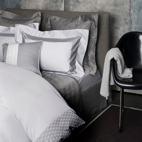 【寬庭】義大利GIZA埃及長纖棉 簡約寢飾四件式 | 小步舞曲 淡灰紫