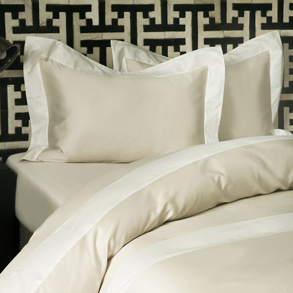 【寬庭】義大利進口棉 簡約寢飾四件式   | 柏西 淺卡其