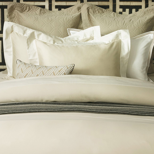 【寬庭】義大利進口棉 簡約寢飾四件式   | 柏西 淺卡其