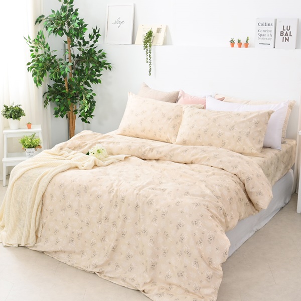 【DUYAN 竹漾】奧地利天絲雙人加大床包涼被四件組 / 心願繡花 台灣製