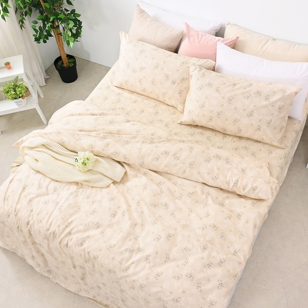 【DUYAN 竹漾】奧地利天絲雙人加大床包涼被四件組 / 心願繡花 台灣製