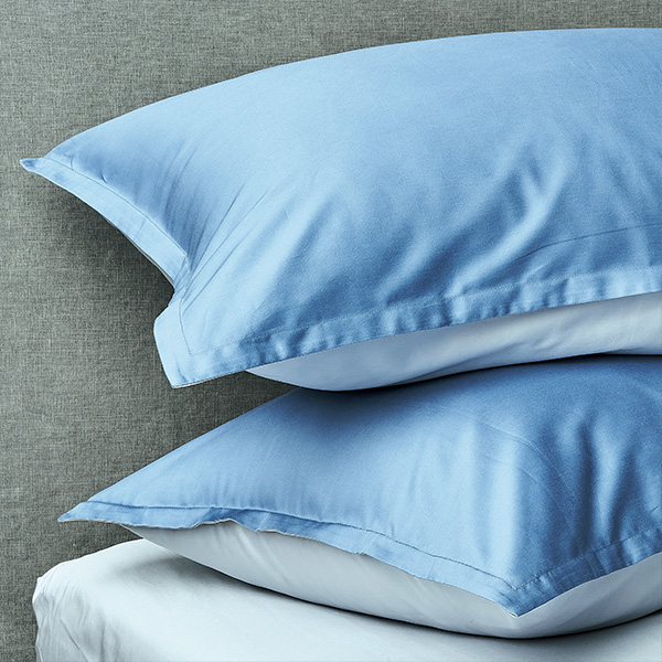 【寬庭】義大利進口棉 簡約寢飾四件式 | 風格 錫灰+霧藍