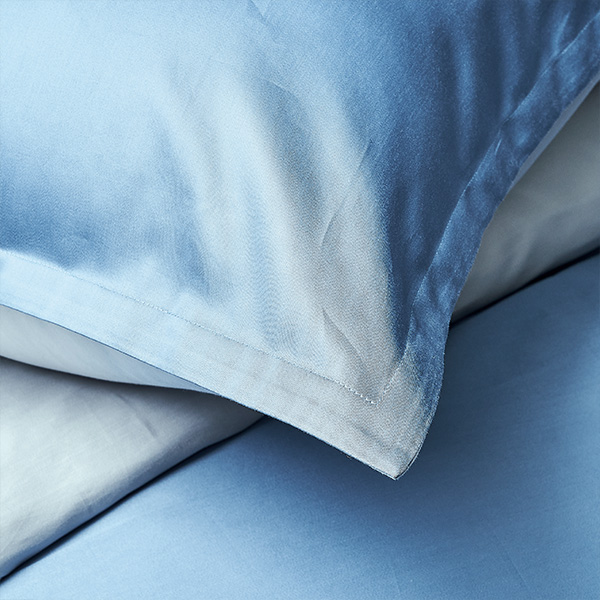 【寬庭】義大利進口棉 簡約寢飾四件式 | 風格 錫灰+霧藍