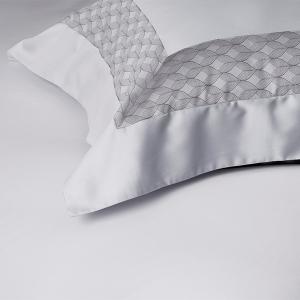 【寬庭】義大利GIZA埃及長纖棉 簡約寢飾四件式 | 小步舞曲 淡灰紫