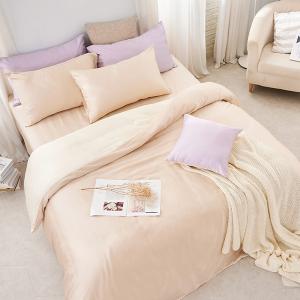 【DUYAN 竹漾】60支萊賽爾天絲雙人四件式鋪棉兩用被床包組 /焙香歐蕾 台灣製