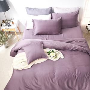 【DUYAN 竹漾】60支萊賽爾天絲雙人四件式鋪棉兩用被床包組 /甜芋紫薯 台灣製