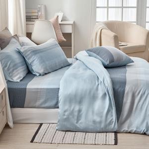 【DUYAN 竹漾】40支100%天絲雙人四件式鋪棉兩用被床包組 / 帕里斯 台灣製