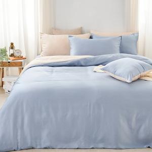 【DUYAN 竹漾】60支萊賽爾天絲雙人加大床包被套四件組 / 蔚藍空鏡 台灣製