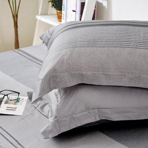 【DUYAN 竹漾】60支萊賽爾天絲雙人加大床包被套四件組 / 幽微暮灰 台灣製