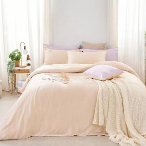 【DUYAN 竹漾】60支萊賽爾天絲雙人四件式鋪棉兩用被床包組 /焙香歐蕾 台灣製