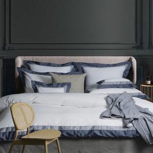 【寬庭】義大利GIZA華爾天使紗 簡約寢飾四件式｜天方之際 白