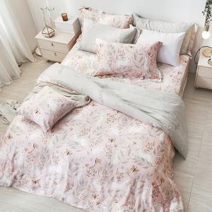 【DUYAN 竹漾】40支100%天絲雙人加大床包被套四件組  / 瑞比蝶夢 台灣製