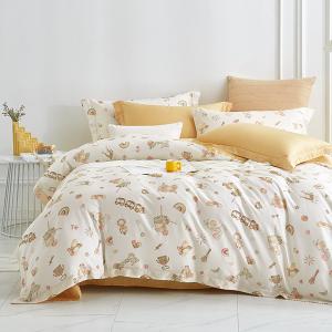 【DUYAN 竹漾】60支萊賽爾天絲雙人四件式鋪棉兩用被床包組 / 假日慶典 台灣製