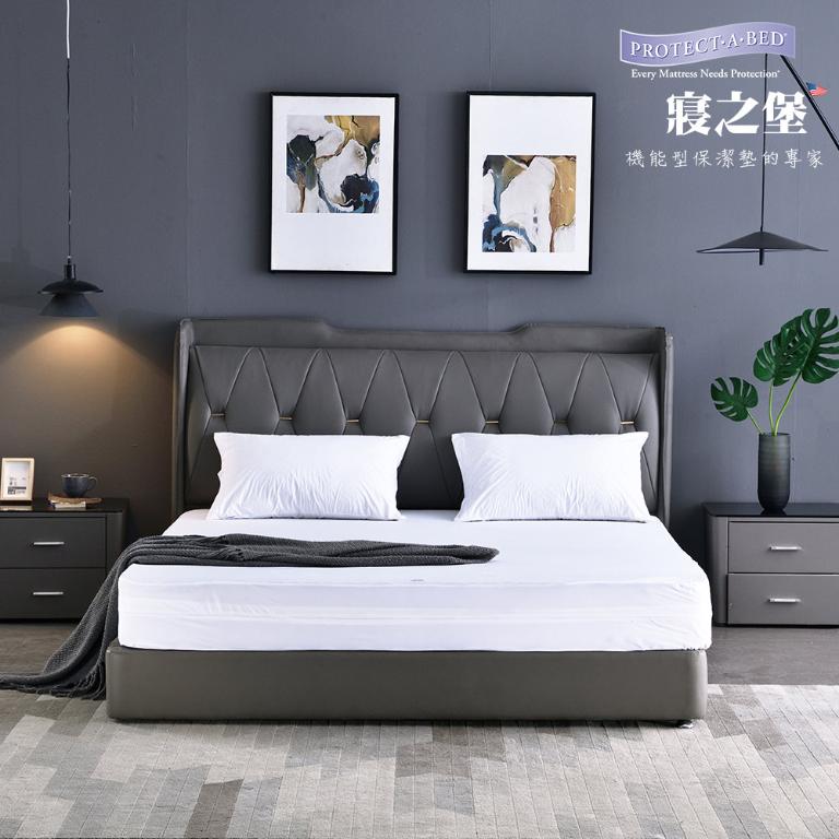 【美國寢之堡】6面全包防水防蟎全密封床墊套 標準25 - 雙人