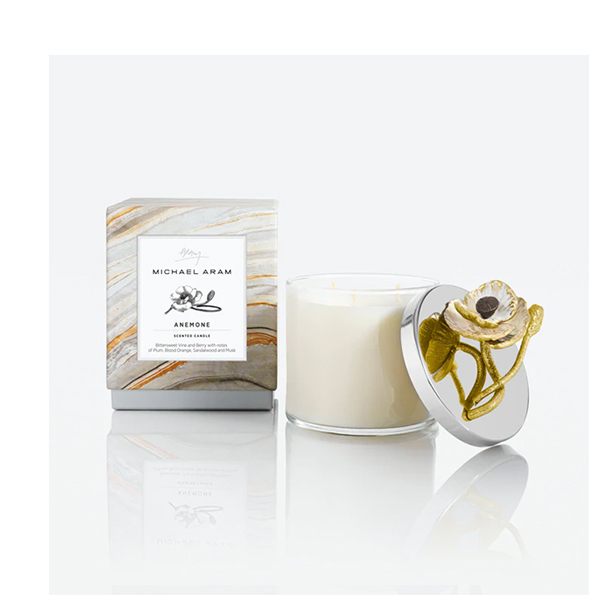 麥可艾朗｜銀蓮花系列 三燭芯香氛蠟 383g